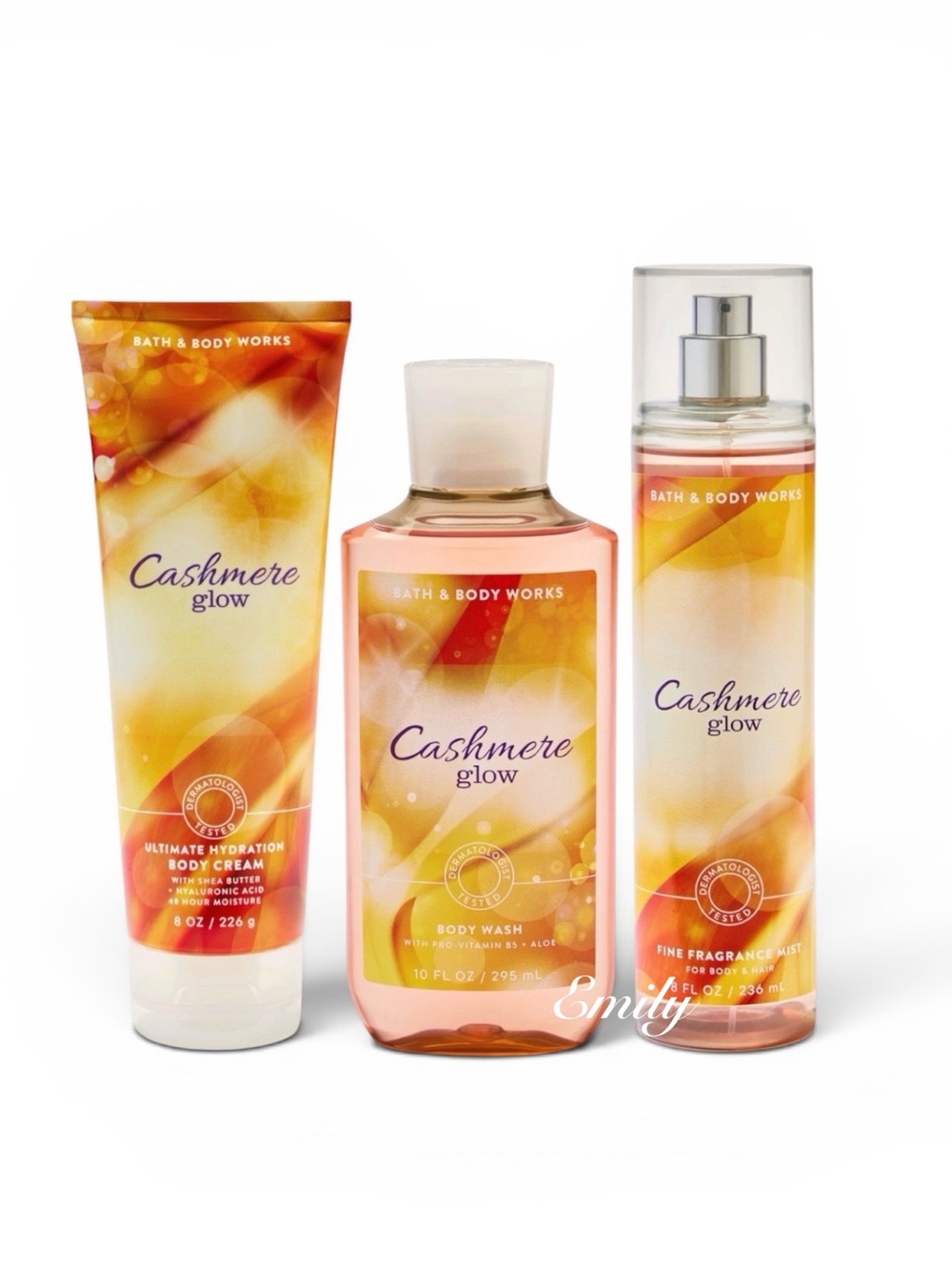 Bath & Body Works CASHMERE GLOW Body Care Set